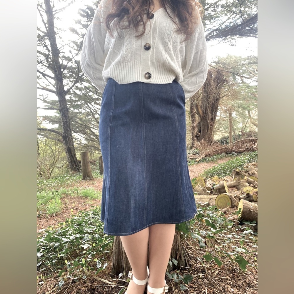 Gorgeous Dark jean aline skirt